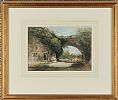 UNDER THE OLD STONE BRIDGE by English School at Ross's Online Art Auctions