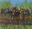 OVER THE FENCE by Desmond Murrie at Ross's Online Art Auctions