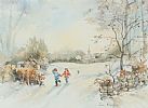 WINTER FUN by Joan Kenning at Ross's Online Art Auctions