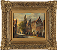 STREET SCENE II by Dutch School at Ross's Online Art Auctions