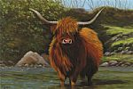 HIGHLAND COW by Keith Glasgow at Ross's Online Art Auctions