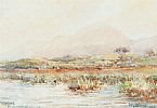 THE MOURNES FROM DUNDRUM BRIDGE by William Galloway at Ross's Online Art Auctions