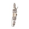 BULOVA WHITE METAL DIAMOND COCKTAIL WATCH at Ross's Online Art Auctions