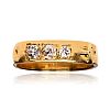 HIGH CARAT GOLD DIAMOND BUCKLE RING at Ross's Online Art Auctions
