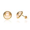 18CT GOLD MABE PEARL EARRINGS at Ross's Online Art Auctions