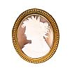 GOLD CAMEO BROOCH at Ross's Online Art Auctions