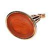 GOLD CARNELIAN SEAL at Ross's Online Art Auctions
