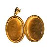 VICTORIAN 9CT BACK & FRONT GOLD LOCKET at Ross's Online Art Auctions