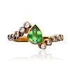 18CT GOLD EMERALD DOUBLET & DIAMOND RING at Ross's Online Art Auctions