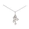 9CT WHITE GOLD DIAMOND NECKLACE at Ross's Online Art Auctions
