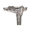 SILVER WALKING CANE HANDLE at Ross's Online Art Auctions