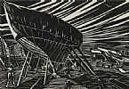 YACHTS IN THE YARD by Harry Kernoff RHA at Ross's Online Art Auctions