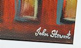 BELFAST DOCKS - HELLO & WELCOME by John Stewart at Ross's Online Art Auctions