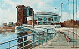 WATERFRONT HALL, BELFAST by Nicholas Finn at Ross's Online Art Auctions