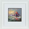 SAILING BY MOONLIGHT by William Cunningham at Ross's Online Art Auctions