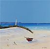 THE BEACHED BOAT by Gavin Fitzsimons at Ross's Online Art Auctions