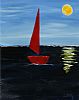 SAILING BY SUNRISE by Louise May at Ross's Online Art Auctions