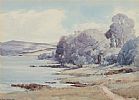 TREES BY THE EDGE OF THE LOUGH by Theo J. Gracey RUA at Ross's Online Art Auctions