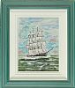 TALL SHIP by Dan Rainey at Ross's Online Art Auctions