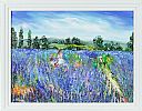 A WALK IN THE FIELD OF LAVENDER by Evelina Vine at Ross's Online Art Auctions