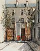 THE COURTYARD GATE, PARIS by Ducollet at Ross's Online Art Auctions