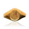 18CT GOLD SIGNET RING at Ross's Online Art Auctions