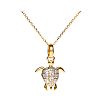 LINKS OF LONDON 18CT GOLD CHAIN & DIAMOND TURTLE PENDANT at Ross's Online Art Auctions