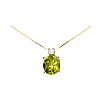 18CT GOLD PERIDOT & DIAMOND NECKLACE at Ross's Online Art Auctions