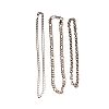 THREE STERLING SILVER CHAINS at Ross's Online Art Auctions