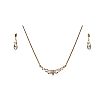 9CT GOLD DIAMOND NECKLACE & EARRING SET at Ross's Online Art Auctions