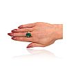 9CT GOLD EMERALD TRIPLET & DIAMOND RING at Ross's Online Art Auctions