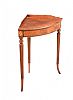 INLAID MAHOGANY CORNER TABLE at Ross's Online Art Auctions
