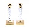 PAIR OF WATERFORD CRYSTAL CANDLESTICKS at Ross's Online Art Auctions